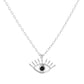 Gold Black Evil Eye Necklace