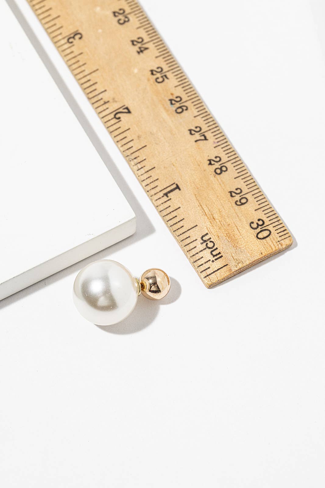 Double-Sided Pearl Stud Earrings – Pearl Ball Jacket
