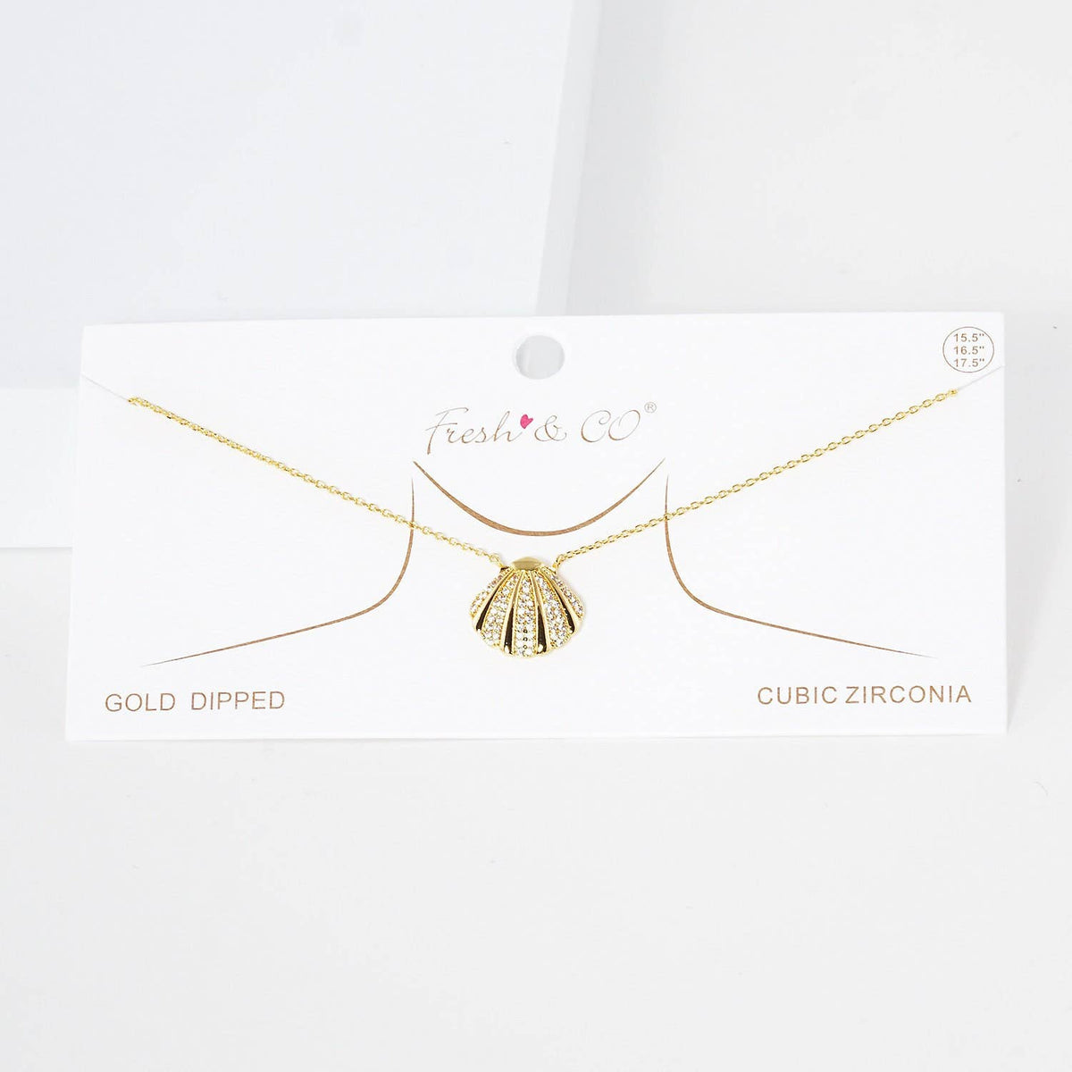 Gold Plated Puka Shell Necklace
