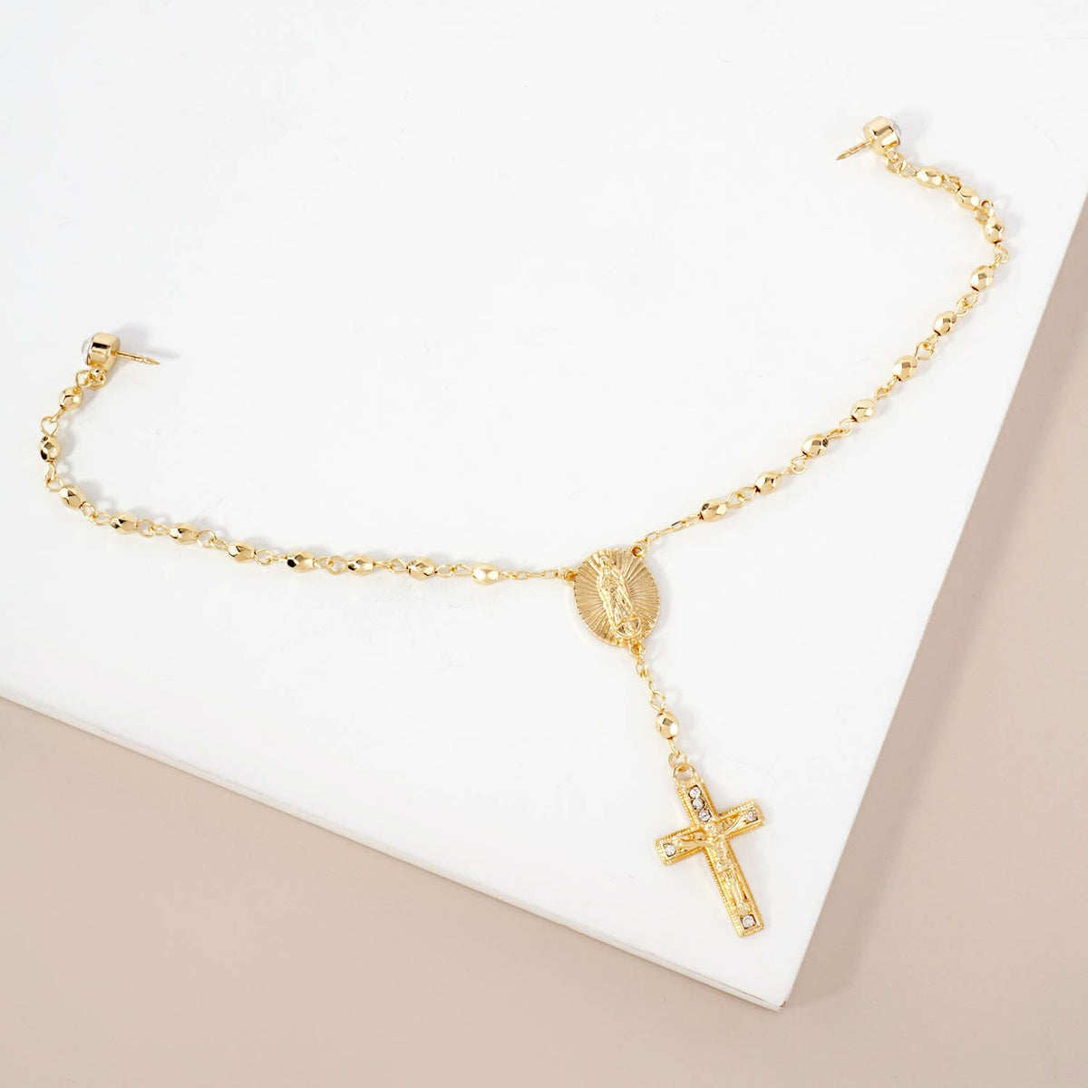 Cap & Pin Rosary Chain Accessory