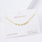 Dainty Bezel-Set Cubic Zirconia Station Chain Bracelet