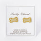 GAME DAY MASCOT 9MM ENAMEL DOG BONE TREAT STUD EARRINGS