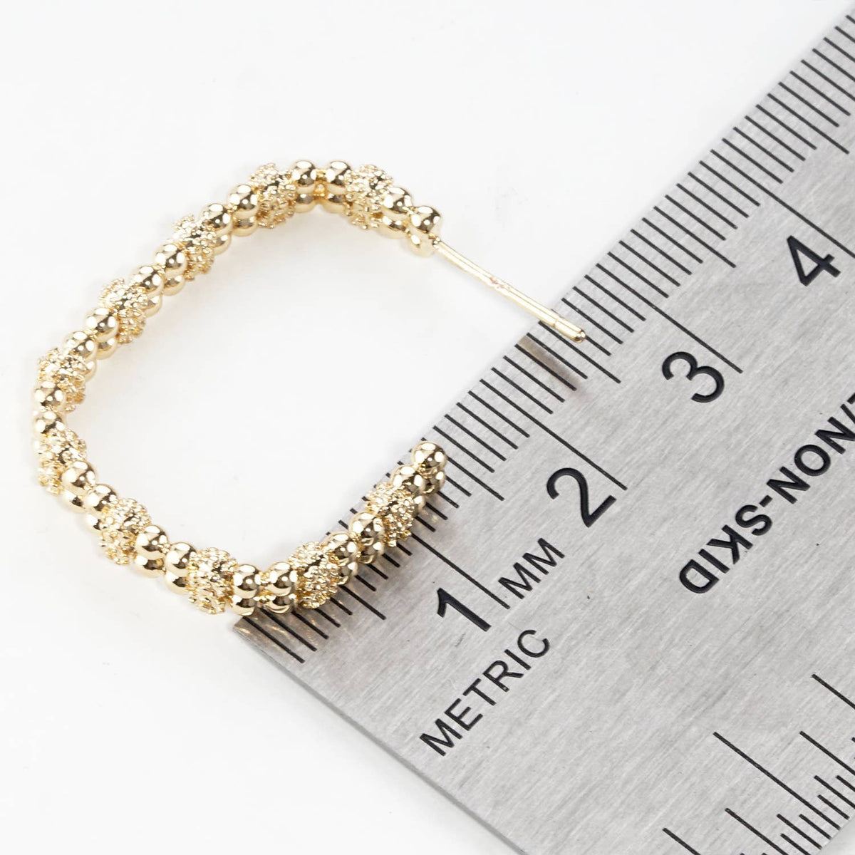 Textured Hoop Earrings