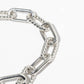 Mixed Texture Paperclip & Rope Chain Anklet