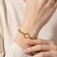 Clover Link Curb Chain Bracelet