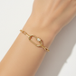Pave Lock Link Chain Bracelet