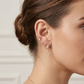 Cubic Zirconia Baguette Ear Crawler