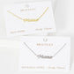Minimalist Script "Mama" Charm Bracelet