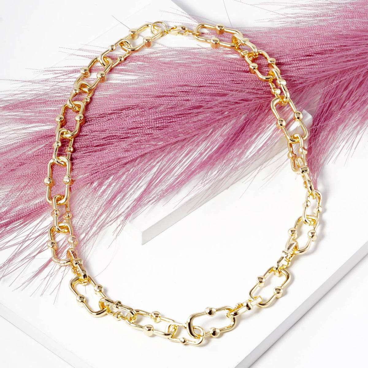 Modern Industrial Link Choker Necklace