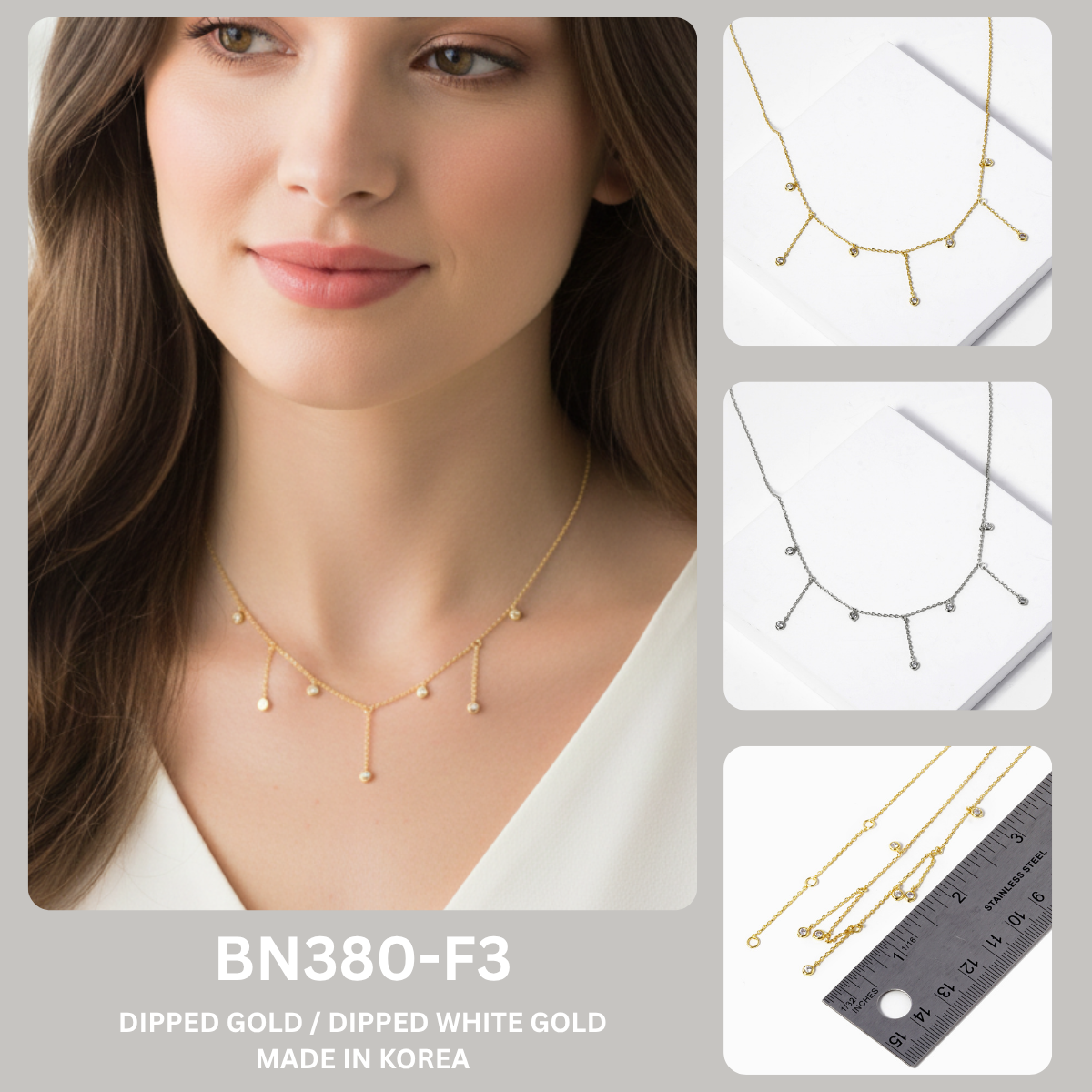 Minimalist Dangle Droplet Charm Necklace