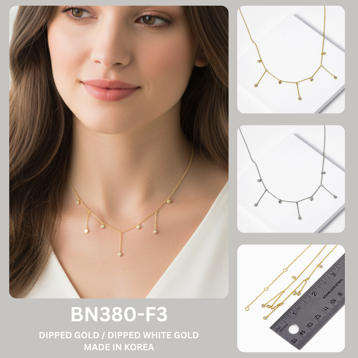 Minimalist Dangle Droplet Charm Necklace