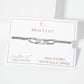 Minimalist Pave Interlocking Link Ball Chain Bracelet