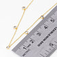 Diamond By The Yard Necklace / Bezel cubic zirconia Station