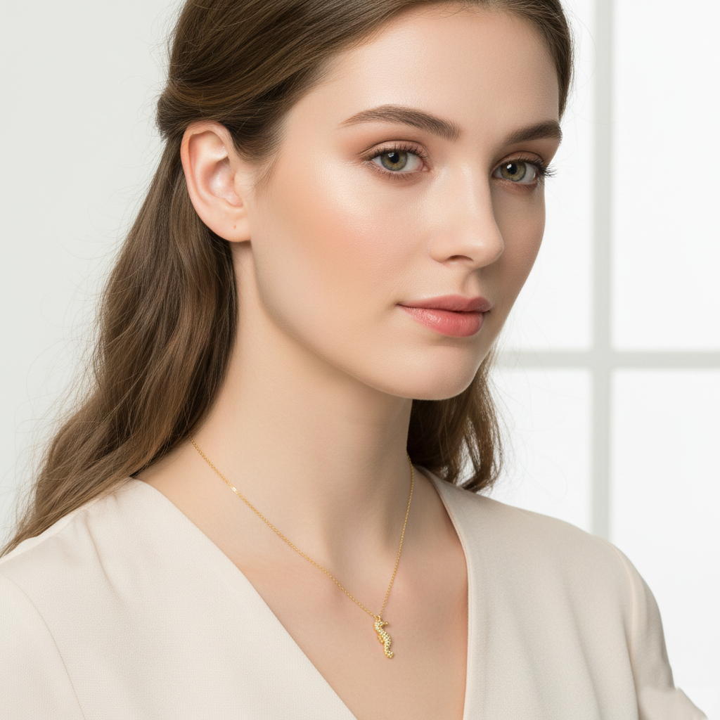 Dainty Seahorse Pendant Necklace