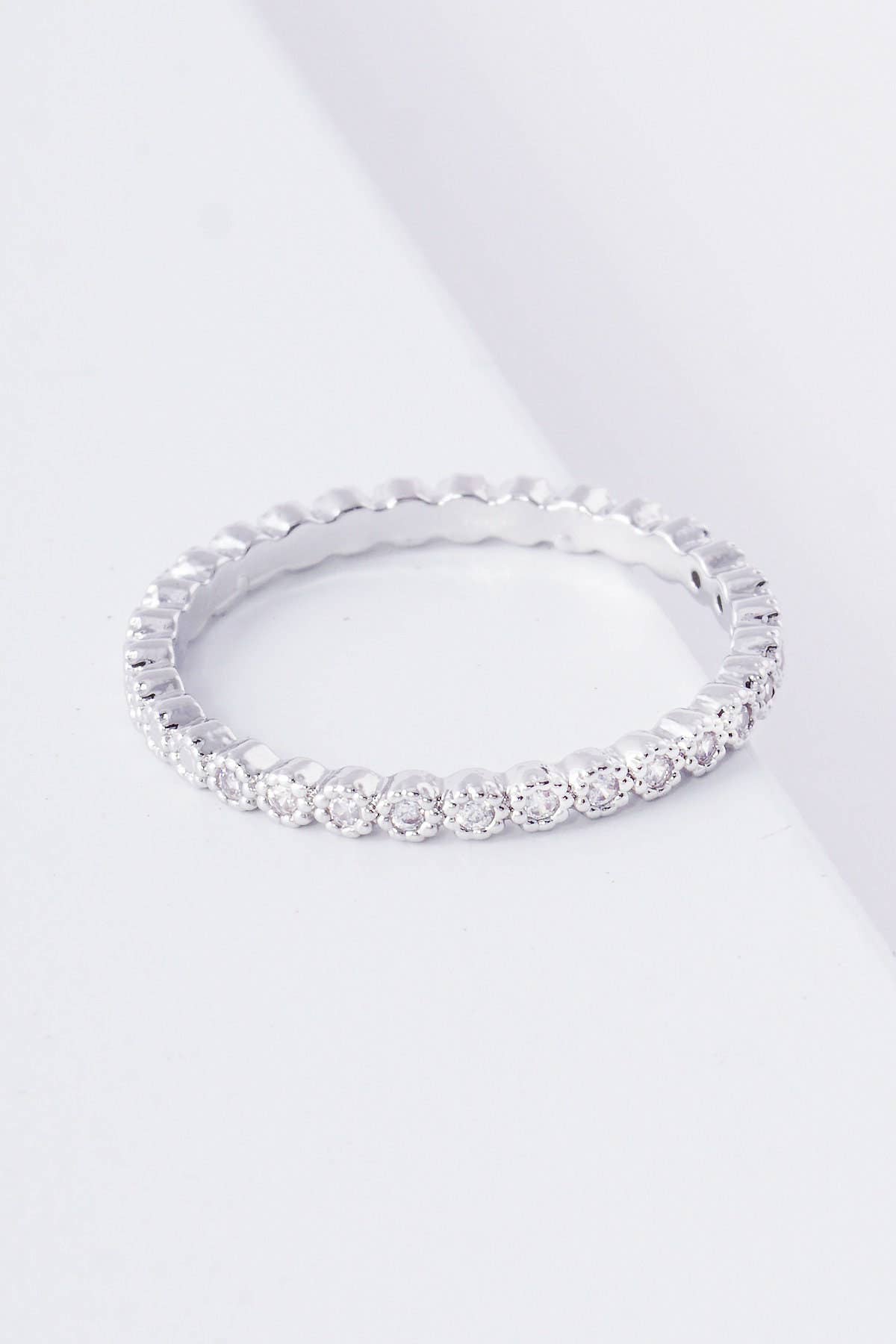 Gold Plated Eternity Band Ring