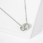 Interlocking Circles Pendant 18K-Gold-Dipped Necklace
