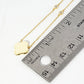 18K Gold Dipped Brass Quatrefoil Pendant Necklace