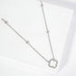 18K Gold Dipped Quatrefoil Cutout Pendant Necklace