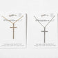 Long Crystal Cross Pendant Necklace – Full-Pavé Cross