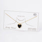 Dainty Gold-Dipped Heart Charm Necklace