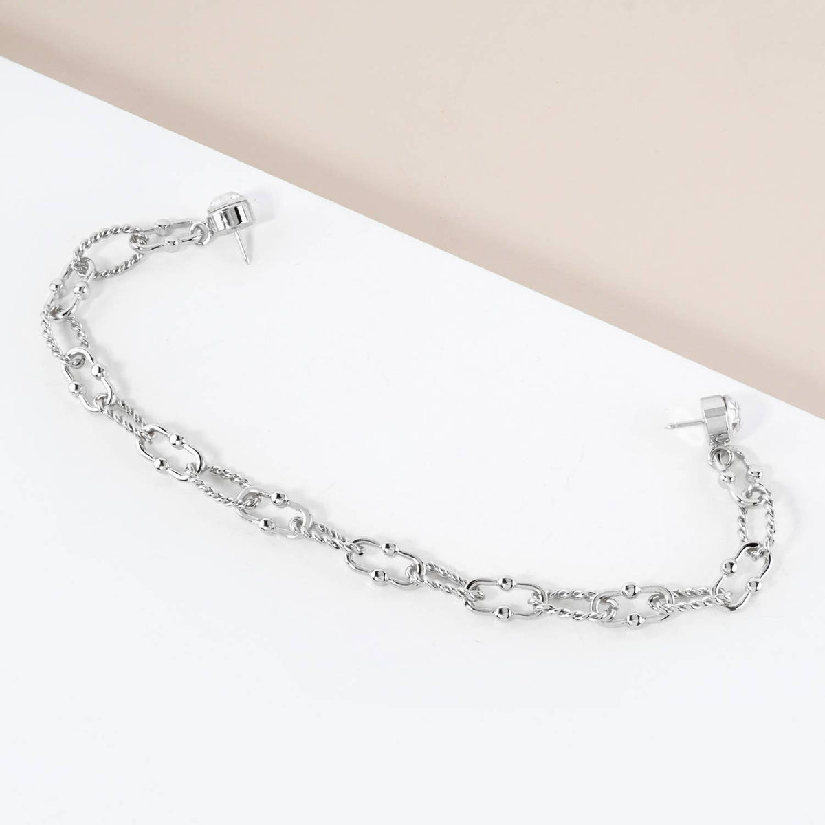 Versatile "Cap & Pin" Layered Chain Accessory