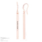 "SURVIVOR" Bar Dangle Earrings