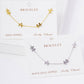 Minimalist "MAMA" Letter Charm Bracelet