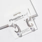 Crystal J-Hook Pearl Drop Earrings – Pavé Curve with Pearl