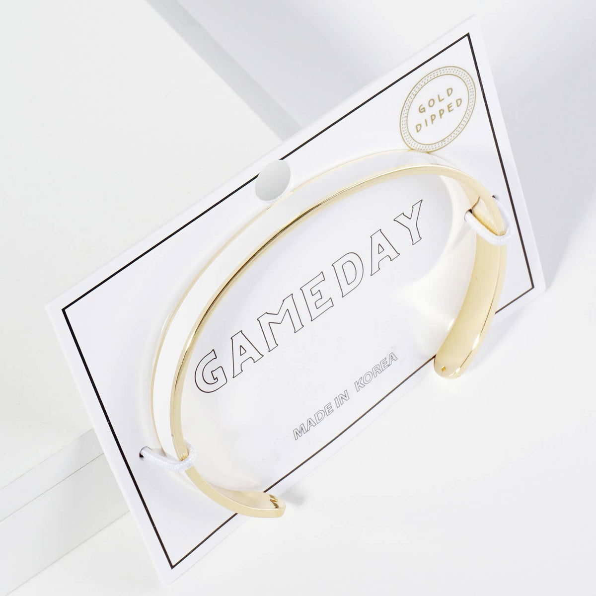 18K GOLD DIPPED ENAMEL COLOR GAME DAY CUFF BRACELET