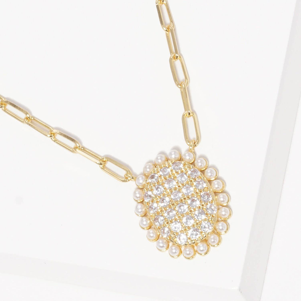 Freshwater Pearl Outline Necklace
