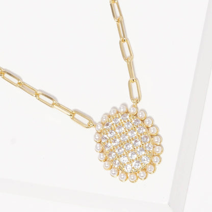 Freshwater Pearl Outline Necklace