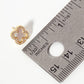 Pave-Set Cubic-Zirconia 11mm Quatrefoil Stud Earrings