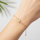 Dainty Pavé Starfish Charm Bracelet