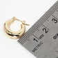 Chunky Dome Huggie Hoop Earrings