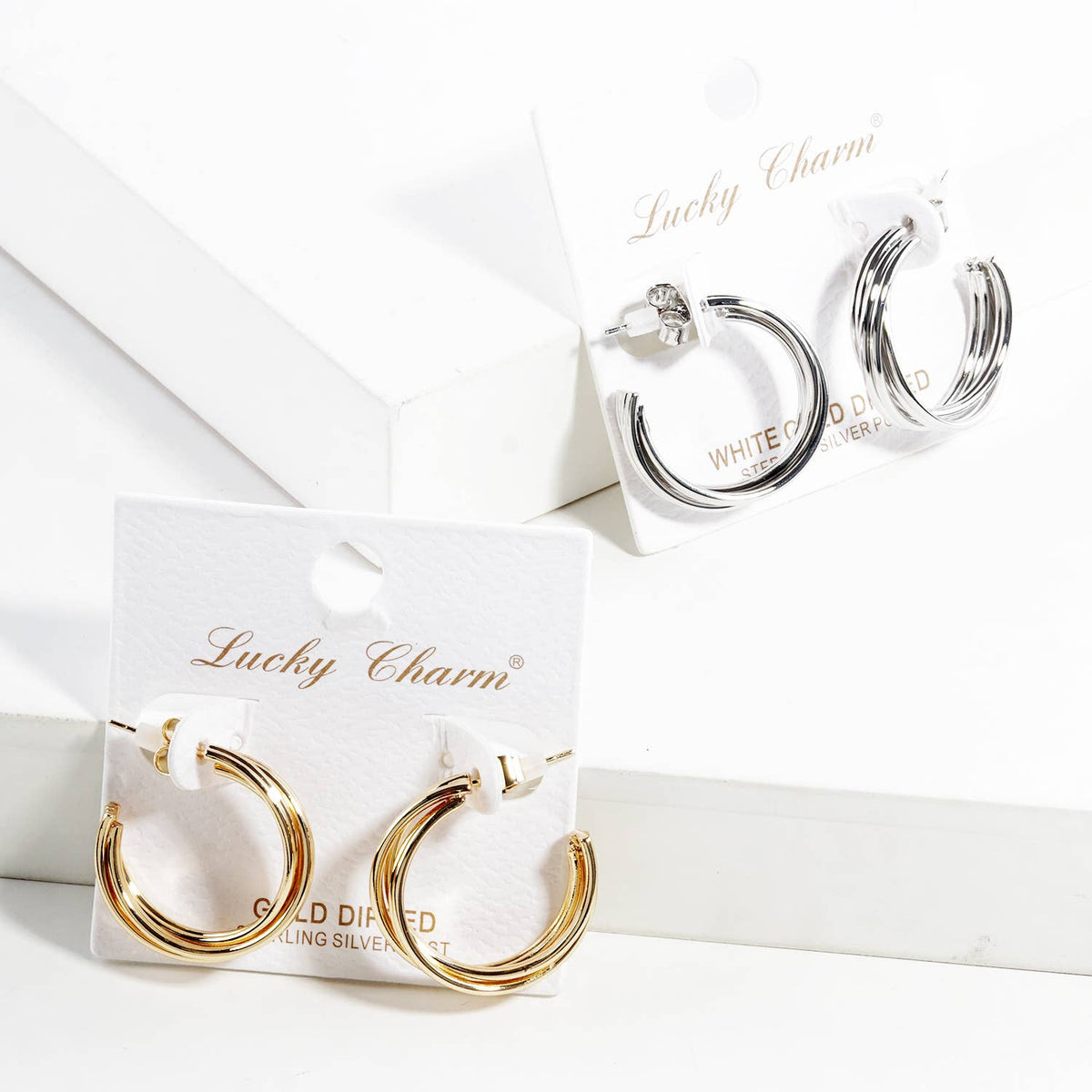 Multi-Strand Hoop Earrings