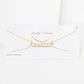 Gold Plated Mini Bar FAITH Necklace