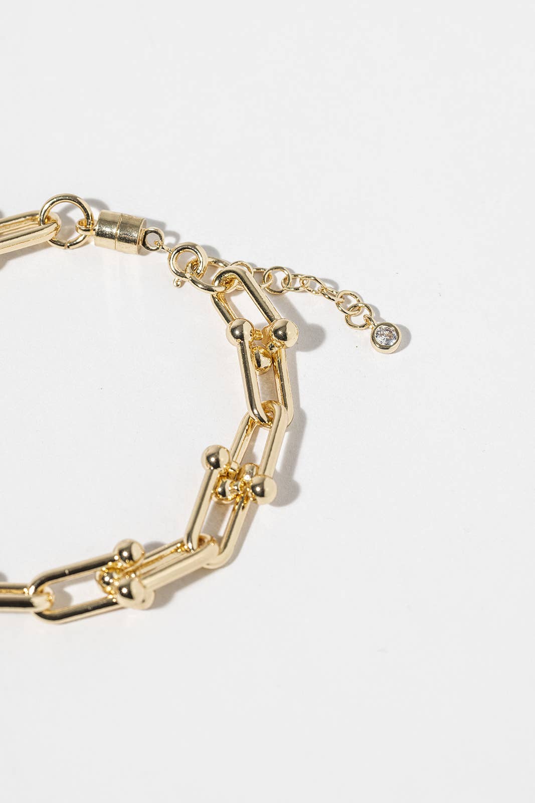 Effortless Magnetic Clasp U-Link Chain Bracelet