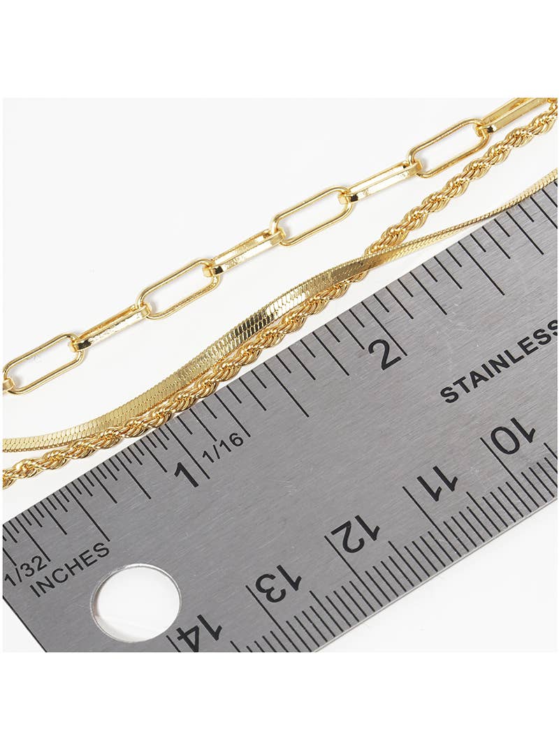 Minimalist Multi-Layered Chain Bracelet