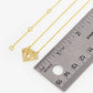 Geometric Diamond Cutout Pendant Necklace