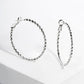 Geometric Spiral Twisted Hoop Earrings