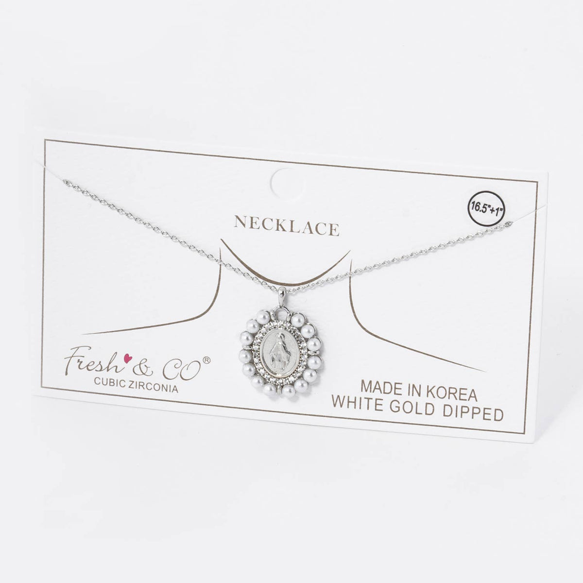 Gold Dipped Virgin Mary Miraculous Medal Necklace