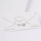 Gold Cubic Embedded Safety Pin Necklace