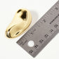 Polished Brass Hand-Pressed-Texture Statement Earrings