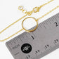 Minimalist Circular Charm Bracelet