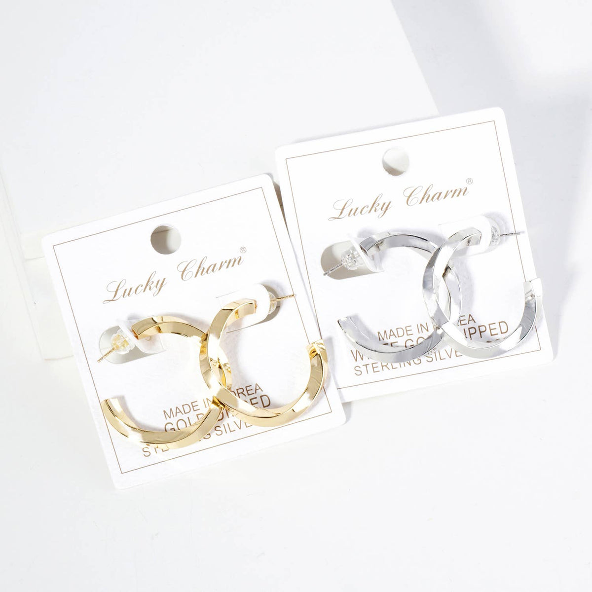 30MM TWISTED HOOP EARRINGS / 18K GOLD DIPPED