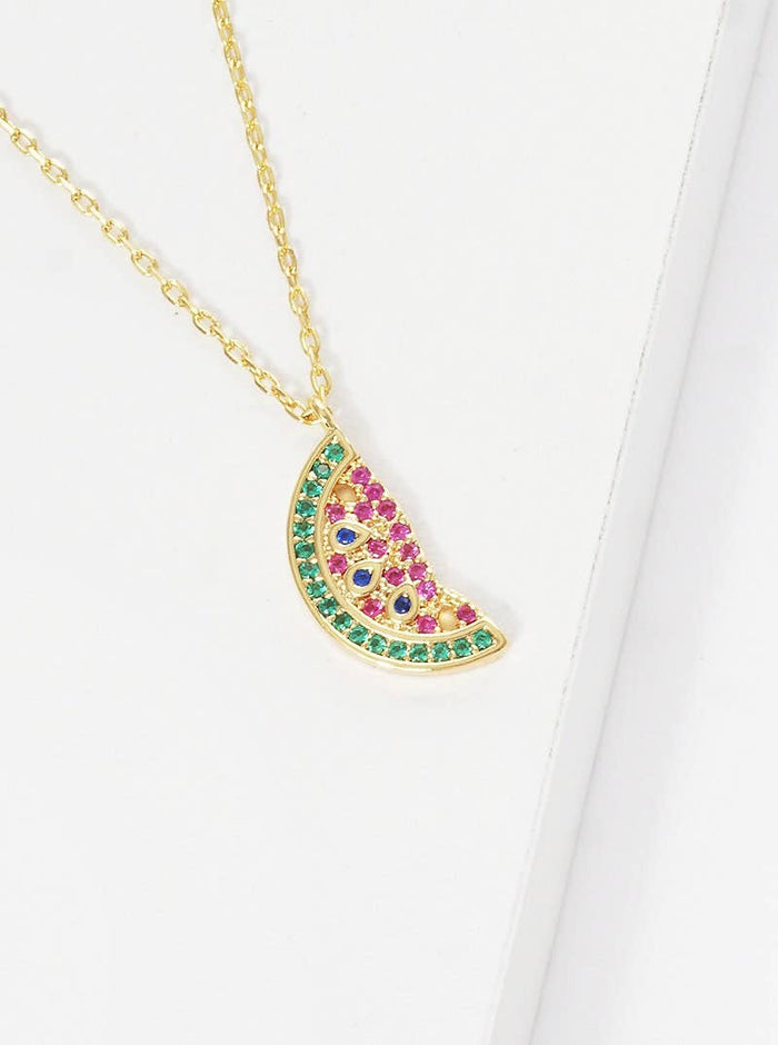 Gold Plated Watermelon Necklace