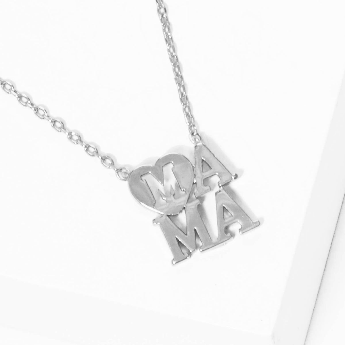 Gold Plated Heart Shaped Mama Necklace