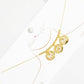 Gold Plated Mama Letter Disc Necklace