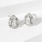 Teardrop Embellishment 9mm 18K-Gold-Dipped Stud Earrings