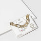 Mixed Texture Paperclip & Rope Chain Anklet